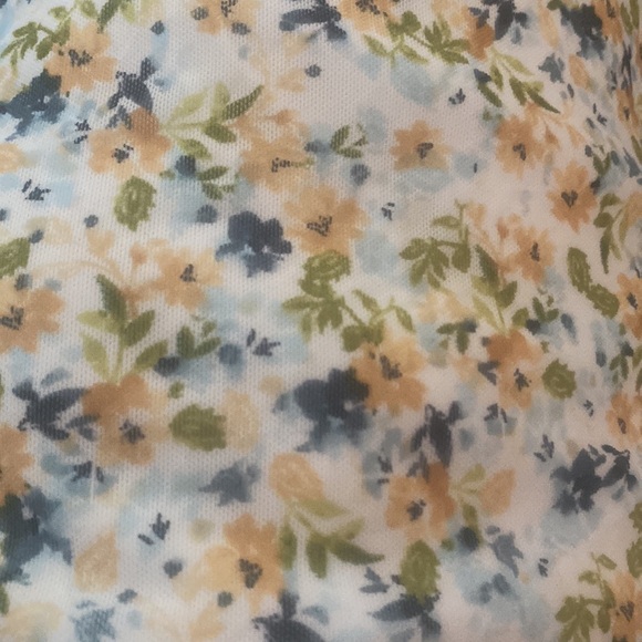 Torrid Stretch Mesh Babydoll Ditsy Floral 3 NWT - Picture 6 of 7